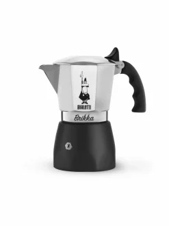 Tee, Kahvi & Vesi|Bialetti 4 kupin Brikka-mutteripannu BLACK