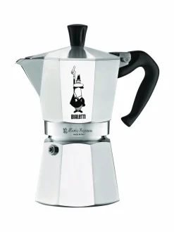 Tee, Kahvi & Vesi|Bialetti 4 kupin Moka Express -mutteripannu SILVER