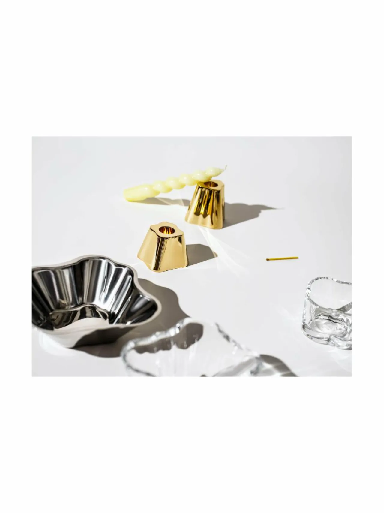 Kynttilät & Lyhdyt|Iittala Aalto-kynttiläjalka 65 mm BRASS