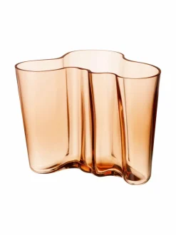Koriste-Esineet|Iittala Aalto-maljakko 160 mm RIO BROWN