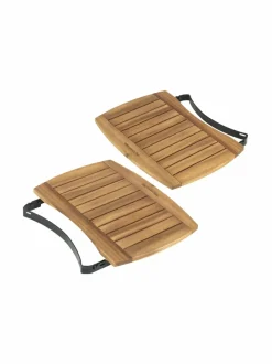 Grillit & Grillitarvikkeet|Big Green Egg Acacia Wood EGG Mates -sivupöydät MX-kokoiseen grilliin