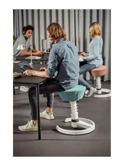 Tuolit & Jakkarat|Aeris Swopper työtuoli, musta keinonahka