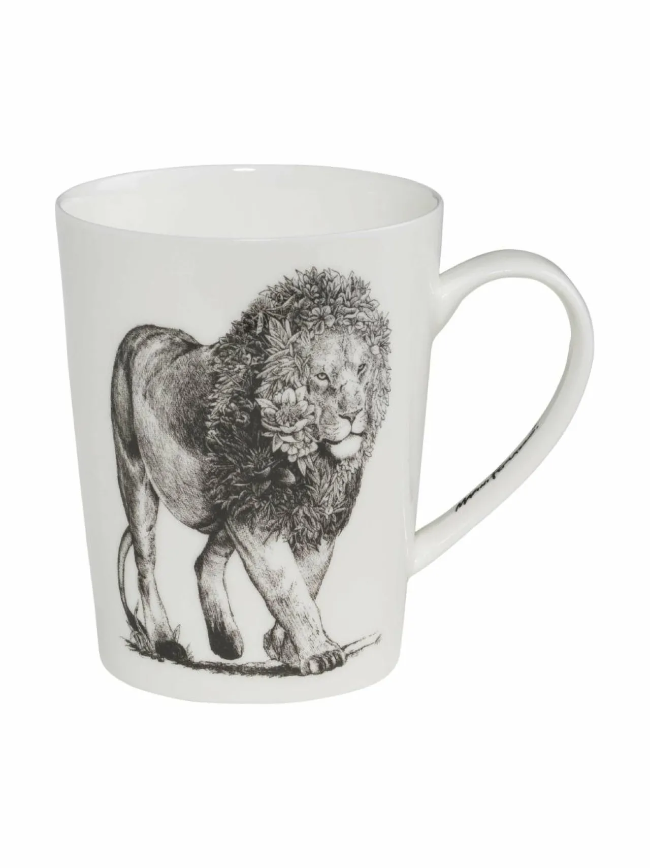 Mukit & Kupit & Asetit|Maxwell&Williams African Lion -muki 12,5 x 9 x 11,5 cm BLACK
