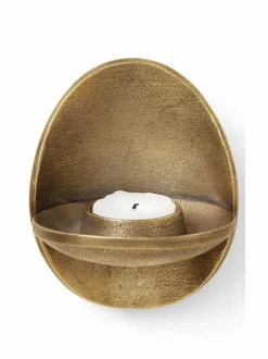 Kynttilät & Lyhdyt|Ferm Living Agapé Wall - lämpökynttilän pidike BRASS FINISH
