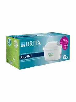 Tee, Kahvi & Vesi|Brita All-in-1 MXPro -vedensuodatinpatruuna, 6-pack WHITE
