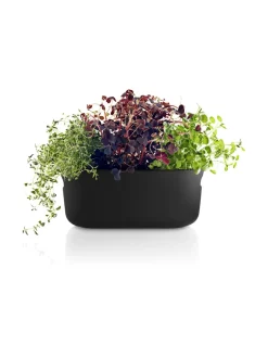 Ruukut & Istutusastiat|Eva Solo Outdoor Altakasteleva yrttilaatikko MUSTA