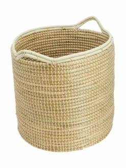 Säilytys|Casa Stockmann Alto L -meriheinäkori kahvoilla NATURAL