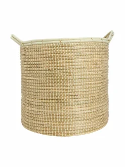 Säilytys|Casa Stockmann Alto L -meriheinäkori kahvoilla NATURAL