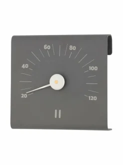 Sauna|Rento Aluminium Sauna Thermometer -saunamittari GREY