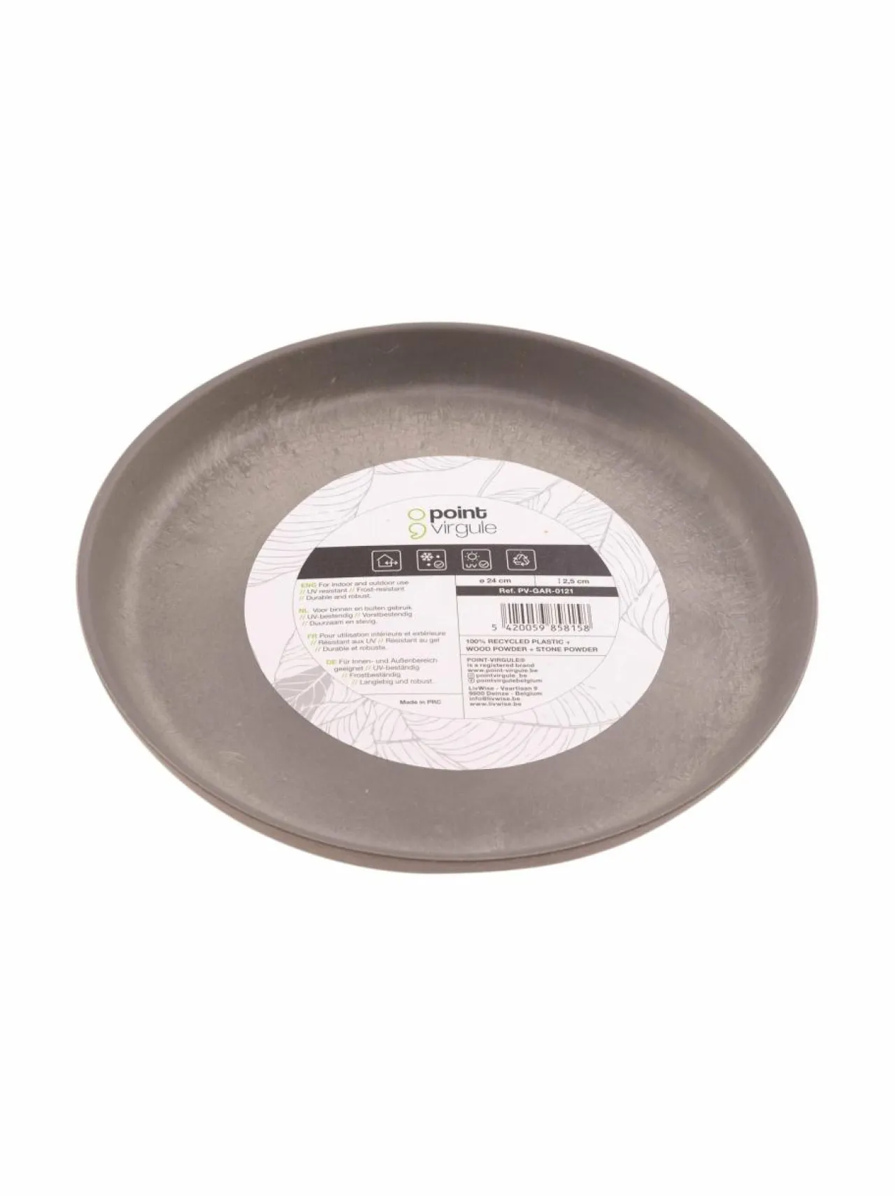 Ruukut & Istutusastiat|Point Virgule Aluslautanen LIGHT GREY