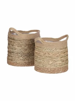 Ruukut & Istutusastiat|Mica Anne S -meriruohokori 24 x 26 cm LIGHT BROWN