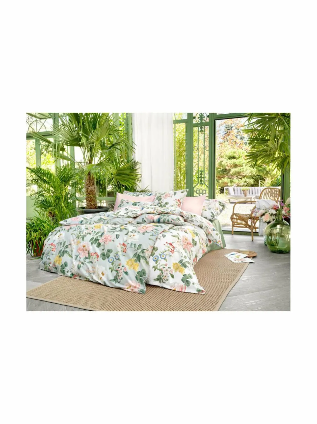 Liinavaatteet|Schlossberg Artemis Noblesse -satiinipussilakana VERT