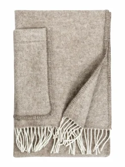 Huovat & Päiväpeitot|Lapuan Kankurit Arvo-taskullinen villahuopa 60 x 180 cm 1 WHITE-NATURE&APOS;S BEIGE