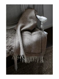 Huovat & Päiväpeitot|Lapuan Kankurit Arvo-taskullinen villahuopa 60 x 180 cm 1 WHITE-NATURE&APOS;S BEIGE