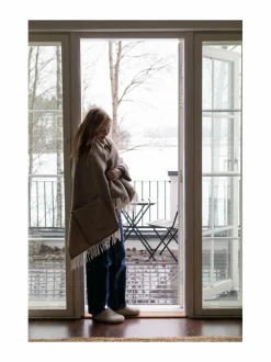 Huovat & Päiväpeitot|Lapuan Kankurit Arvo-taskullinen villahuopa 60 x 180 cm 1 WHITE-NATURE&APOS;S BEIGE