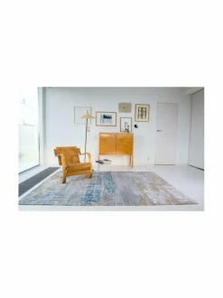 Matot|Louis de Poortere Atlantic Streaks -matto 108718 LONG ISLAND BLUE