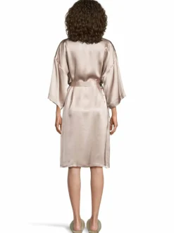 Kylpyhuonetekstiilit|Stockmann Silk Audrey-silkkiaamutakki TAUPE