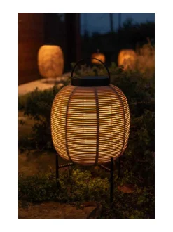 Puutarhavalaisimet & Lyhdyt|Vincent Sheppard Aurinkokennovalaisin Tika 59 cm, teräsjalka, Camel