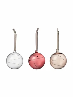 Koriste-Esineet|Iittala Aurinkopallot 80 mm, 3 kpl CLEAR-CALLUNA-LINEN