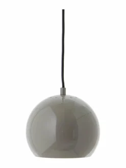 Kattovalaisimet|Frandsen Ball- riippuvalaisin Ø 18 cm GLOSSY WARM GREY