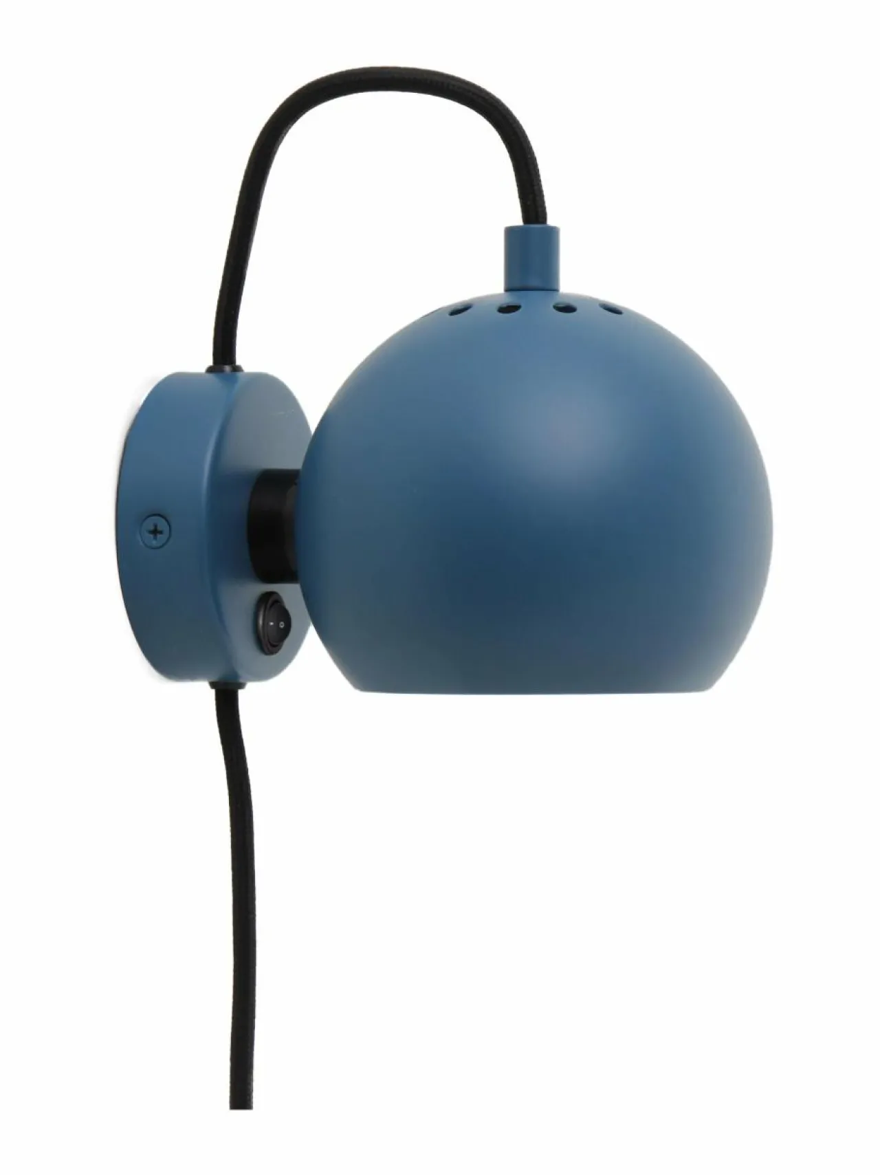 Seinävalaisimet|Frandsen Ball-seinävalaisin Ø 12 cm MATT PETROL BLUE