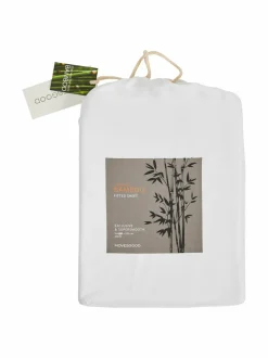 Liinavaatteet|Movesgood Bamboo- muotoonommeltu aluslakana WHITE
