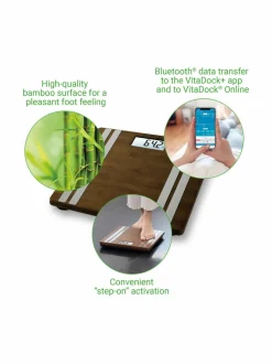 Terveydenhoito|Medisana Bamboo-kehoanalyysivaaka BROWN