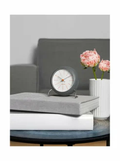 Peilit, Kellot & Kehykset|Arne Jacobsen Bankers Table -pöytäkello DARK GREY