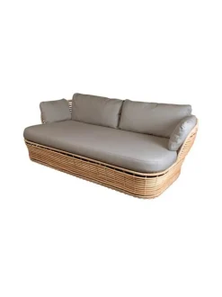 Puutarhakalusteet & Pehmusteet|Cane-Line Basket - kahden istuttava sohva BEIGE