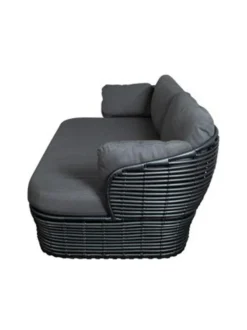 Puutarhakalusteet & Pehmusteet|Cane-Line Basket -kahden istuttava sohva HARMAA