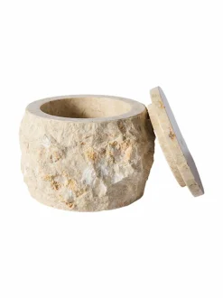 Koriste-Esineet|Muubs Batu-kannellinen rasia CREME