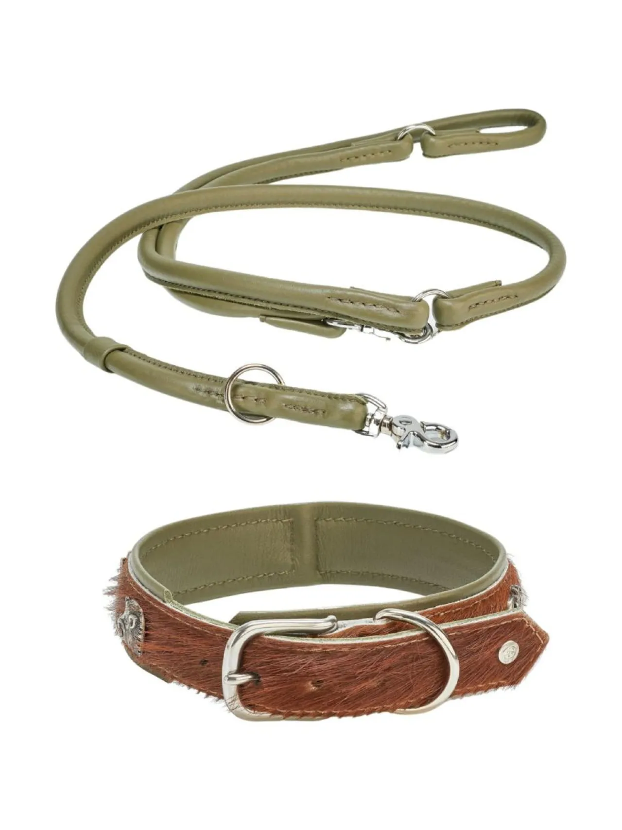 Kaulapannat Ja Talutushihnat|Laboni Bavaria kaulapanta ja hihna - Ruskea & vihreä RUSKEA & VIHREÄ