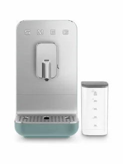 Kahvin- & Vedenkeittimet|Smeg BCC13BLMEU- täysautomaattinen kahvikone ja maidonvaahdotin EMERALD GREEN