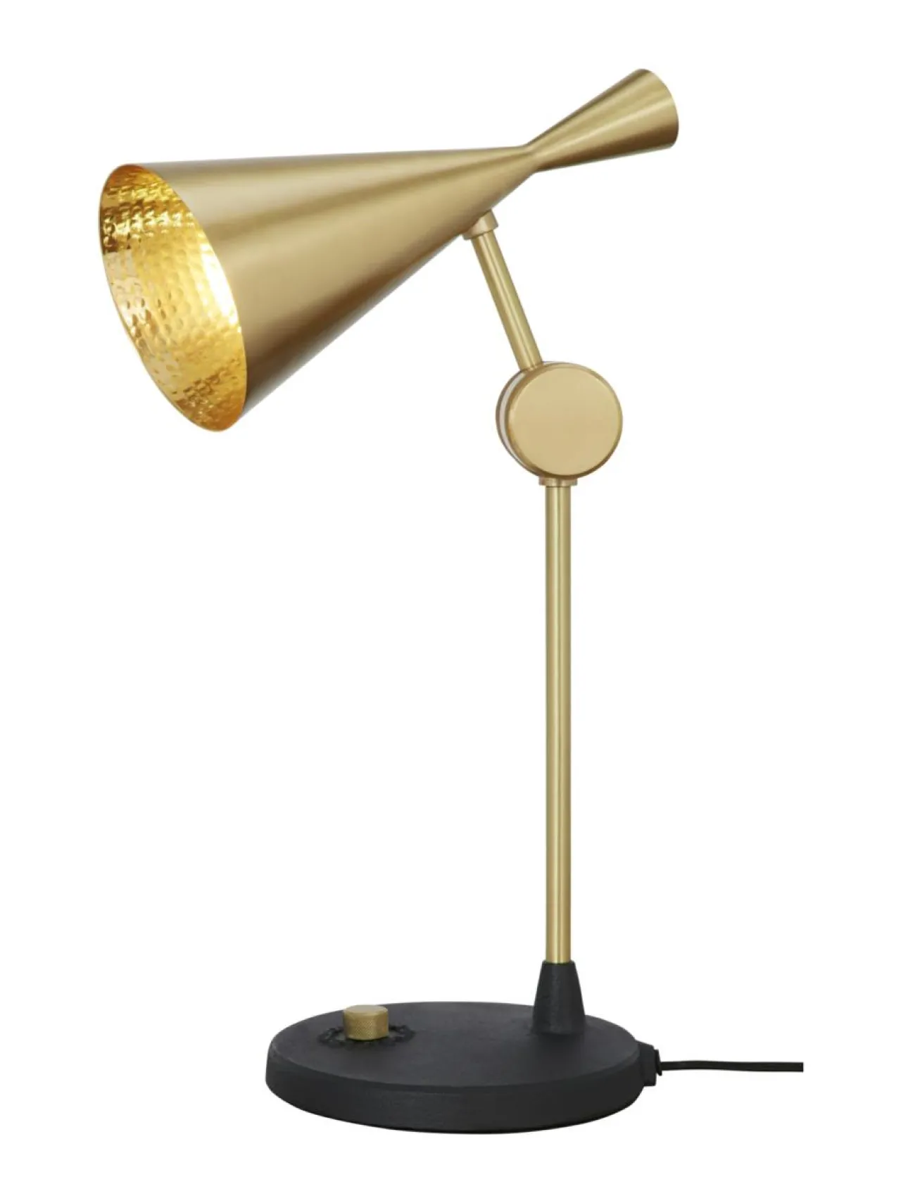 Pöytävalaisimet|Tom Dixon Beat-pöytävalaisin MESSINKI