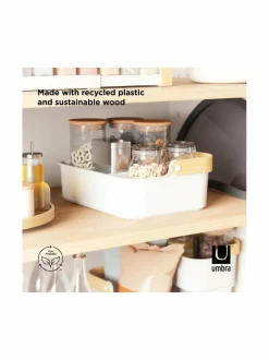 Säilytys|Umbra Bellwood-säilytysrasia WHITE/NATURAL