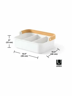 Säilytys|Umbra Bellwood-säilytysrasia WHITE/NATURAL