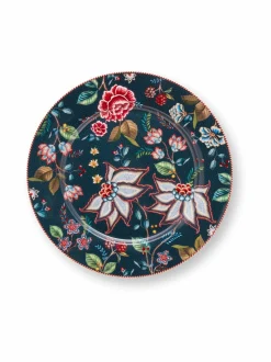 Lautaset & Kulhot|PIP Studio Berry s -posliinilautanen 23 cm BLUE