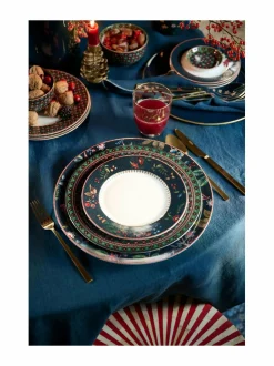 Lautaset & Kulhot|PIP Studio Berry s -posliinilautanen 21 cm BLUE