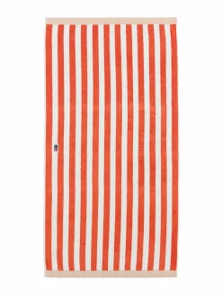 Kylpyhuonetekstiilit|Lexington Block Striped -pyyhe PEACH MELON/WHITE/MOONBEAM