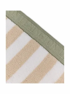 Kylpyhuonetekstiilit|Lexington Block Striped -pyyhe MOONBEAM/WHITE/VINTAGE GREEN