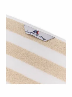 Kylpyhuonetekstiilit|Lexington Block Striped -pyyhe MOONBEAM/WHITE/VINTAGE GREEN