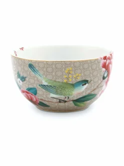 Lautaset & Kulhot|PIP Studio Blushing Birds -kulho 12 cm KHAKI