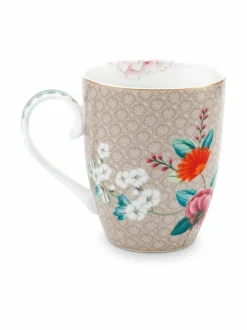 Mukit & Kupit & Asetit|PIP Studio Blushing Birds -muki 350 ml KHAKI