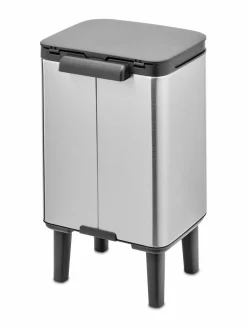 Roskakorit & -Pussit|Brabantia Bo Waste Bin -roskakori 4 l MATT STEEL FINGERPRINT PROOF