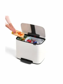 Roskakorit & -Pussit|Brabantia Bo-poljinroskakori 11 + 23 l WHITE (VALKOINEN)