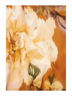 Liinavaatteet|Villa Stockmann Breda-satiinipussilakana CINNAMON YELLOW COMBO