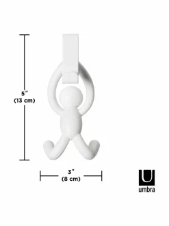 Naulakot & Koukut|Umbra Buddy Over the Cabinet Hook -koukku 2 kpl WHITE