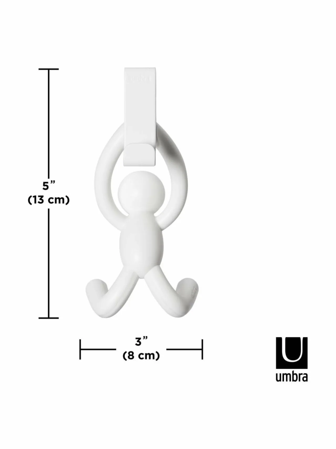 Naulakot & Koukut|Umbra Buddy Over the Cabinet Hook -koukku 2 kpl WHITE
