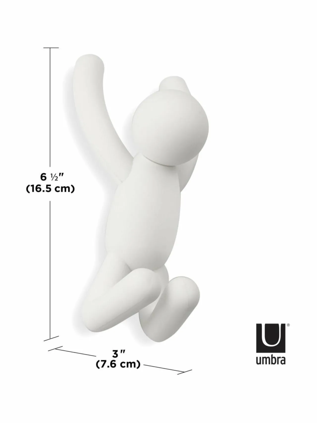 Naulakot & Koukut|Umbra Buddy-koukku, 3 kpl VALKOINEN