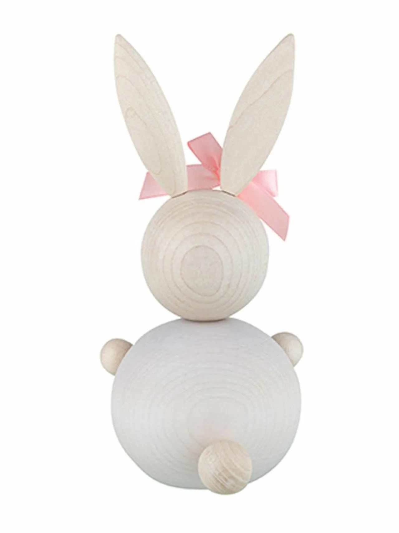 Koriste-Esineet|Aarikka Bunny with bow -koriste LIGHT PINK